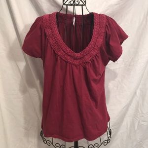 Dark Magenta Blouse